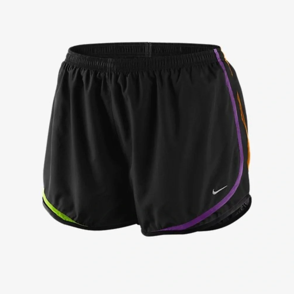 Nike Dri Fit Shorts Neon Stripe Black Athletic Wear